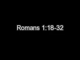 Romans 1:18-32