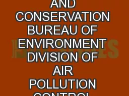 RULES OF TENNESSEE DEPARTMENT OF ENVIRONMENT AND CONSERVATION BUREAU OF ENVIRONMENT DIVISION OF AIR POLLUTION CONTROL CHAPTER  OPEN BURNING TABLE OF CONTENTS