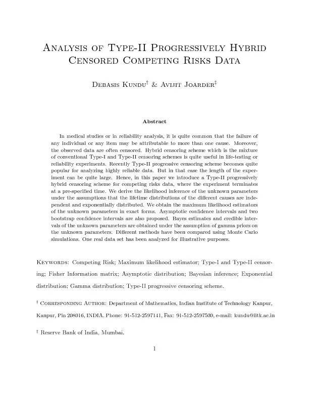 AnalysisofType-IIProgressivelyHybridCensoredCompetingRisksDataDebasisK