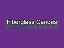 Fiberglass Canoes