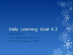 Daily Learning Goal 4.3