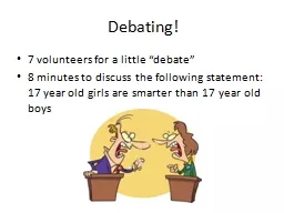 Debating!