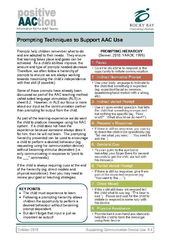 Information Kit for AAC Teams