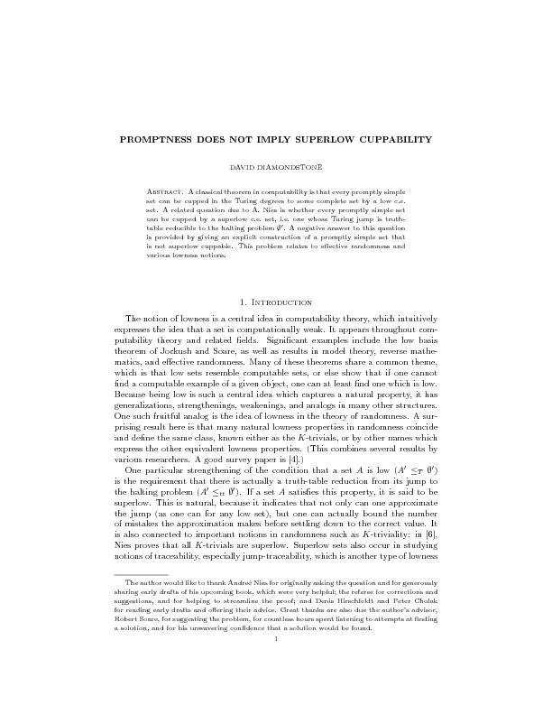2DAVIDDIAMONDSTONEpropertywhichhasappearedinconnectionwithrandomness;j