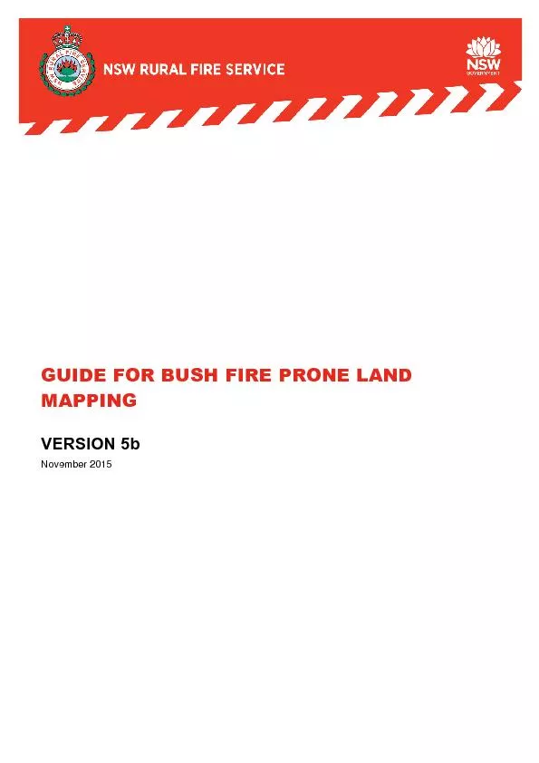 GUIDE FOR BUSH FIRE