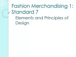 Fashion Merchandising 1: Standard
