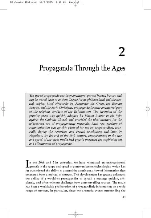 Propaganda Through the Ages