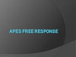 APES Free Response