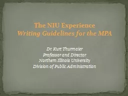 The NIU Experience