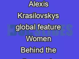 Women Behind the Camera FILMMAKER BIOS  Alexis Krasilovsky  WriterDirectorProducer Alexis