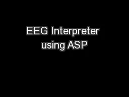 EEG Interpreter using ASP