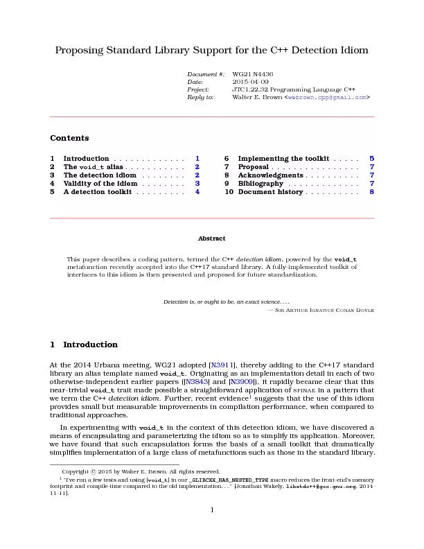 ProposingStandardLibrarySupportfortheC++DetectionIdiomDocument#:WG21N4