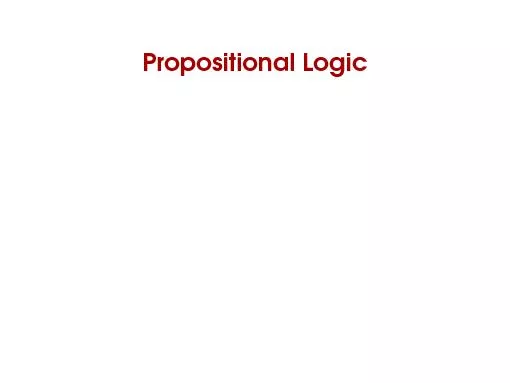 PropositionalLogic:ContentsSyntaxandSemanticsofPropositionalLogicSat
