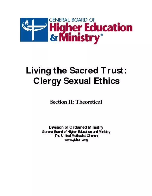 Living the Sacred Trust: Clergy Sexual Ethics