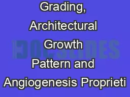 Tumor Grading, Architectural Growth Pattern and Angiogenesis Proprieti