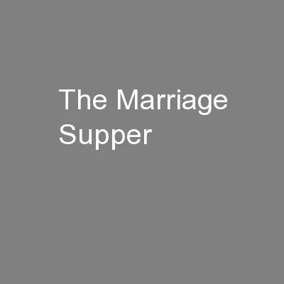 The Marriage Supper