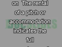 De lIll Campsite General Terms and Conditions of Sale in effect on  The rental of a pitch or accommodation indicates the full acceptance of the terms and conditions of sale by the contracting parties