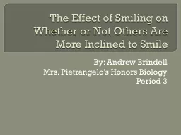 The Effect of Smiling on Whether or Not Others Are More Inc