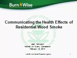 Communicating the Health Effects of Residential Wood Smoke