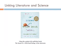 Linking Literature and Science