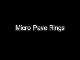 Micro Pave Rings