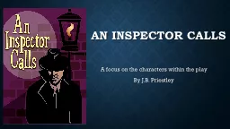 An inspector Calls