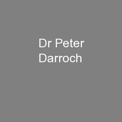 Dr Peter Darroch