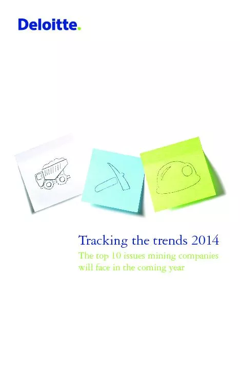 Tracking the trends 2014The top 10 issues mining companies
