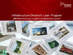 Infrastructure Ontario’s Loan Program