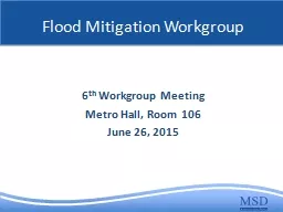 Flood Mitigation Workgroup