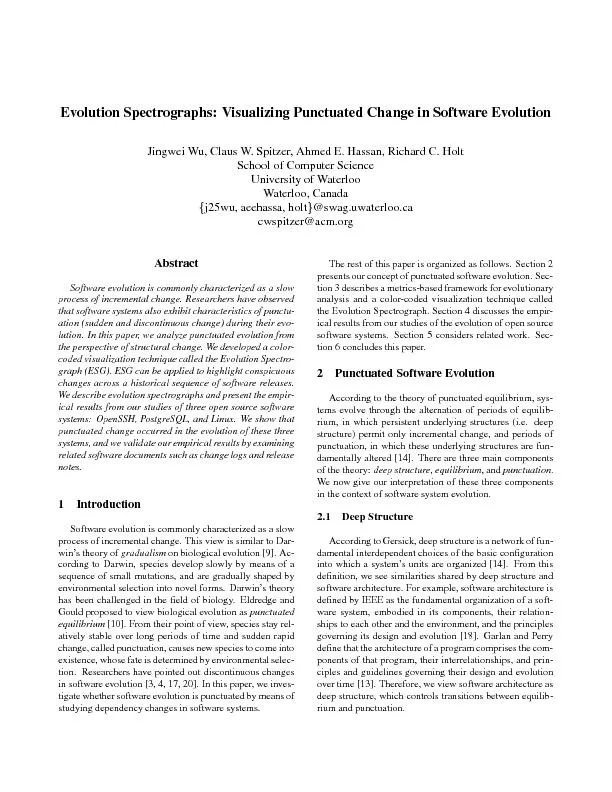 EvolutionSpectrographs:VisualizingPunctuatedChangeinSoftwareEvolutionJ