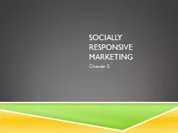 Socially Responsive Marketing