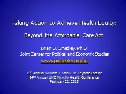 Taking Action to Achieve Health Equity: