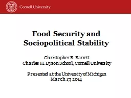 Food Security and