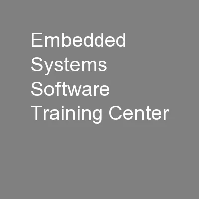 Embedded Systems Software Training Center