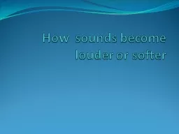 How  sounds become louder or softer