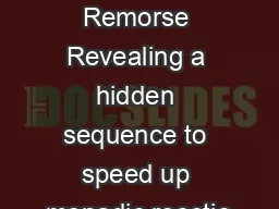 Reection without Remorse Revealing a hidden sequence to speed up monadic reectio