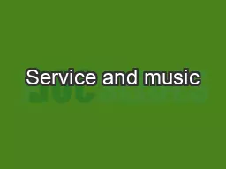 PDF-Service and music