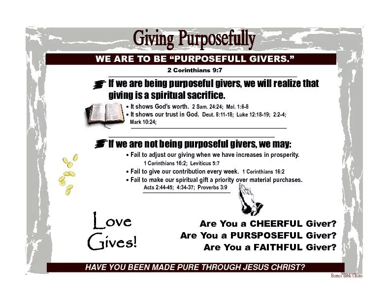 Giving PurposefullyGiving PurposefullyGiving PurposefullyGiving Purpos