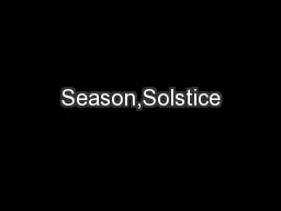 Season,Solstice