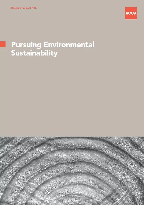 Pursuing Environmental
