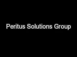 Peritus Solutions Group