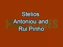Stelios Antoniou and Rui Pinho