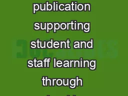 A bimonthly publication supporting student and staff learning through school imp