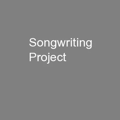 Songwriting Project