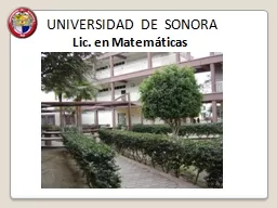 UNIVERSIDAD  DE  SONORA