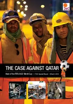 THE CASE AGAINST QATARHost of the FIFA 2022 World Cup