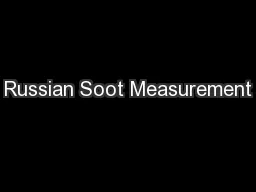Russian Soot Measurement