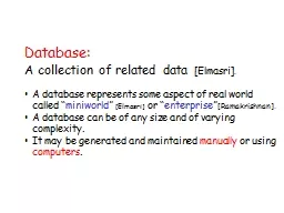 Database: