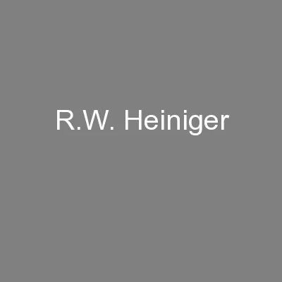 R.W. Heiniger